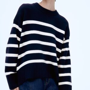 H&M Navy Stripped Sweater